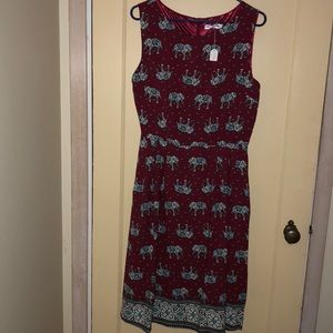 L.A Soul elephant print knee-length dress